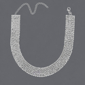 multi-Row Rhinestone Clavicle Necklace
