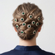 floral Rhinestone U-Shaped Hairpin Set For Bridal Wedding