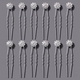 floral Rhinestone U-Shaped Hairpin Set For Bridal Wedding