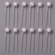 floral Rhinestone U-Shaped Hairpin Set For Bridal Wedding