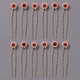 floral Rhinestone U-Shaped Hairpin Set For Bridal Wedding