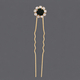 floral Rhinestone U-Shaped Hairpin Set For Bridal Wedding