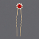 floral Rhinestone U-Shaped Hairpin Set For Bridal Wedding