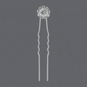 floral Rhinestone U-Shaped Hairpin Set For Bridal Wedding