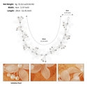 white Floral Pearl Bridal Headband Wedding Veil Accessory