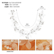 white Floral Pearl Bridal Headband Wedding Veil Accessory