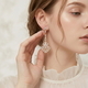 vintage Alloy Rhinestone Drop Earrings