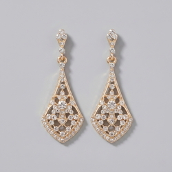 Gold Vintage Light Luxury Earrings Ers-J2779g