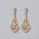 vintage Alloy Rhinestone Drop Earrings