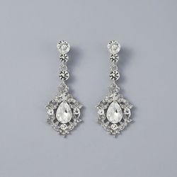 Silver French Light Luxury Earrings Ers-J2781