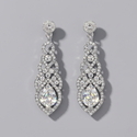 vintage Alloy Rhinestone Drop Earrings