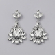 vintage Alloy Rhinestone Drop Earrings