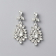 vintage Alloy Rhinestone Drop Earrings