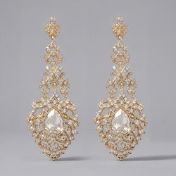 Gold Gilded Light Luxury Earrings Ers-J3046g