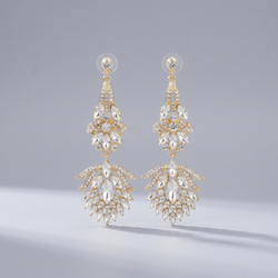 Gold European Style Light Luxury Earrings Ers-J3084g