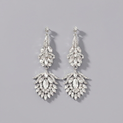 Silver European Style Light Luxury Earrings Ers-J3084s
