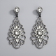 vintage Alloy Rhinestone Drop Earrings