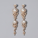 vintage Alloy Rhinestone Drop Earrings