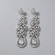vintage Alloy Rhinestone Drop Earrings
