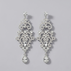Silver Birthday Light Luxury Earrings Ers-J4096s