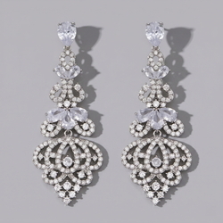 Silver Queen Light Luxury Earrings Ers-J4260s