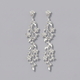 vintage Alloy Rhinestone Drop Earrings