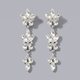 vintage Alloy Rhinestone Drop Earrings
