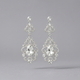 vintage Alloy Rhinestone Drop Earrings