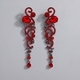 vintage Alloy Rhinestone Drop Earrings
