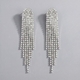 vintage Alloy Rhinestone Drop Earrings