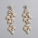vintage Alloy Rhinestone Drop Earrings