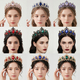baroque Vintage Bridal Rhinestone Crown