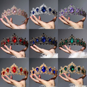 baroque Vintage Bridal Rhinestone Crown