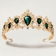 baroque Vintage Bridal Rhinestone Crown
