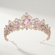 baroque Vintage Bridal Rhinestone Crown