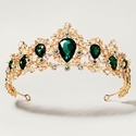 baroque Vintage Bridal Rhinestone Crown