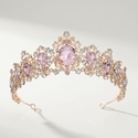 baroque Vintage Bridal Rhinestone Crown