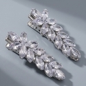 elegant Zircon Studded Wheat Ear Hair Clip