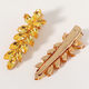 elegant Zircon Studded Wheat Ear Hair Clip