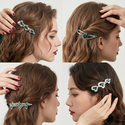 heavy-Duty Zircon Hair Clip For Flyaways