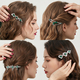 heavy-Duty Zircon Hair Clip For Flyaways