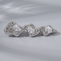 heavy-Duty Zircon Hair Clip For Flyaways