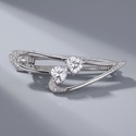 heavy-Duty Zircon Hair Clip For Flyaways