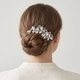 vintage Rhinestone Crystal Bridal Hair Comb Handmade Vine Wedding Headpiece