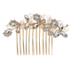 vintage Rhinestone Crystal Bridal Hair Comb Handmade Vine Wedding Headpiece