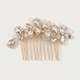 vintage Rhinestone Crystal Bridal Hair Comb Handmade Vine Wedding Headpiece