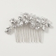 vintage Rhinestone Crystal Bridal Hair Comb Handmade Vine Wedding Headpiece