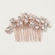 vintage Rhinestone Crystal Bridal Hair Comb Handmade Vine Wedding Headpiece