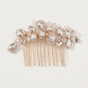 vintage Rhinestone Crystal Bridal Hair Comb Handmade Vine Wedding Headpiece