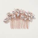 vintage Rhinestone Crystal Bridal Hair Comb Handmade Vine Wedding Headpiece